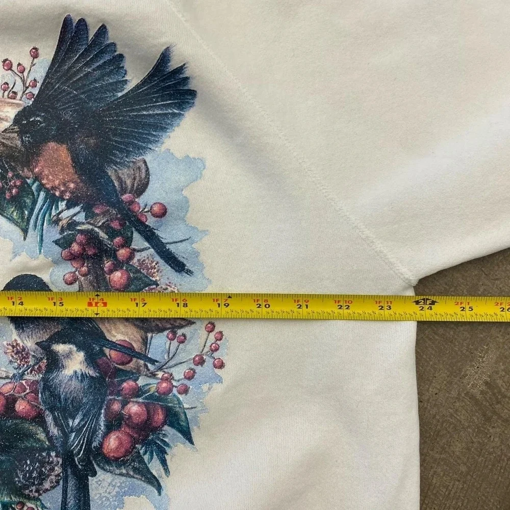 Vintage 90s Nature Birds Outdoors Animals Crewneck Sweatshirt Size XL
